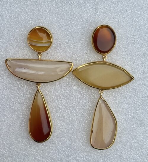 Mismatched - Yellow Agate & Onyx