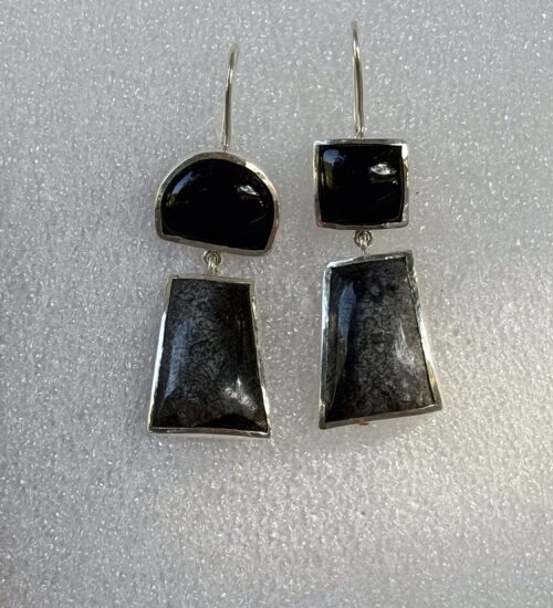 Mismatched - Black Onyx & Dendritic Agate